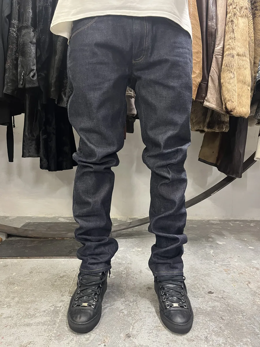 Acne Studios Navy Brut Denim Premium Jeans - Image 2