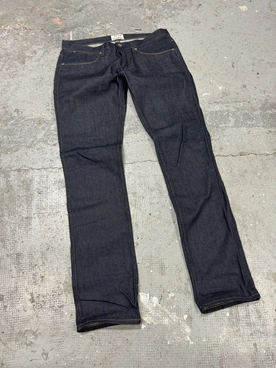 Acne Studios Navy Brut Denim Premium Jeans - Image 7