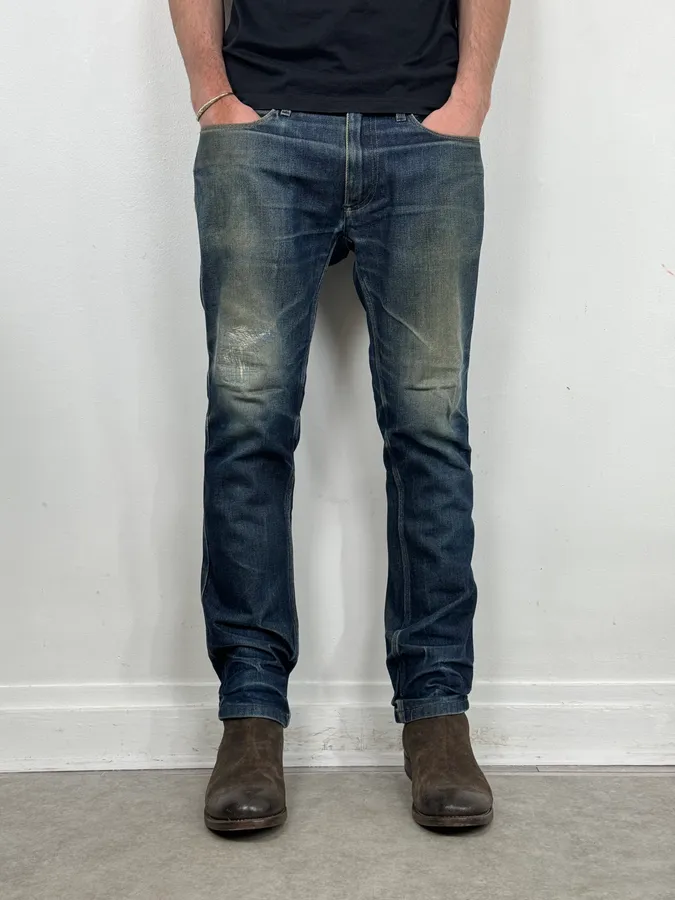 Acne Studios Navy Faded Rebel Denim Jeans - Image 3