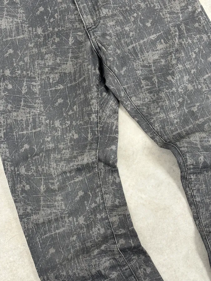 Acne Studios Needle Print Grey Effect Jeans - Image 8
