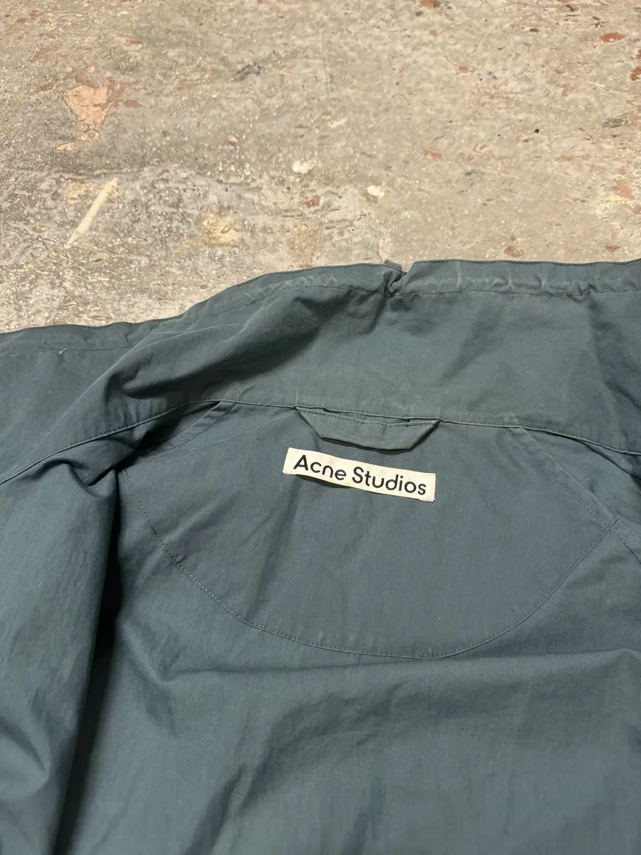 Acne Studios Ophar Asymmetrical Blue Windbreaker Jacket - Image 8