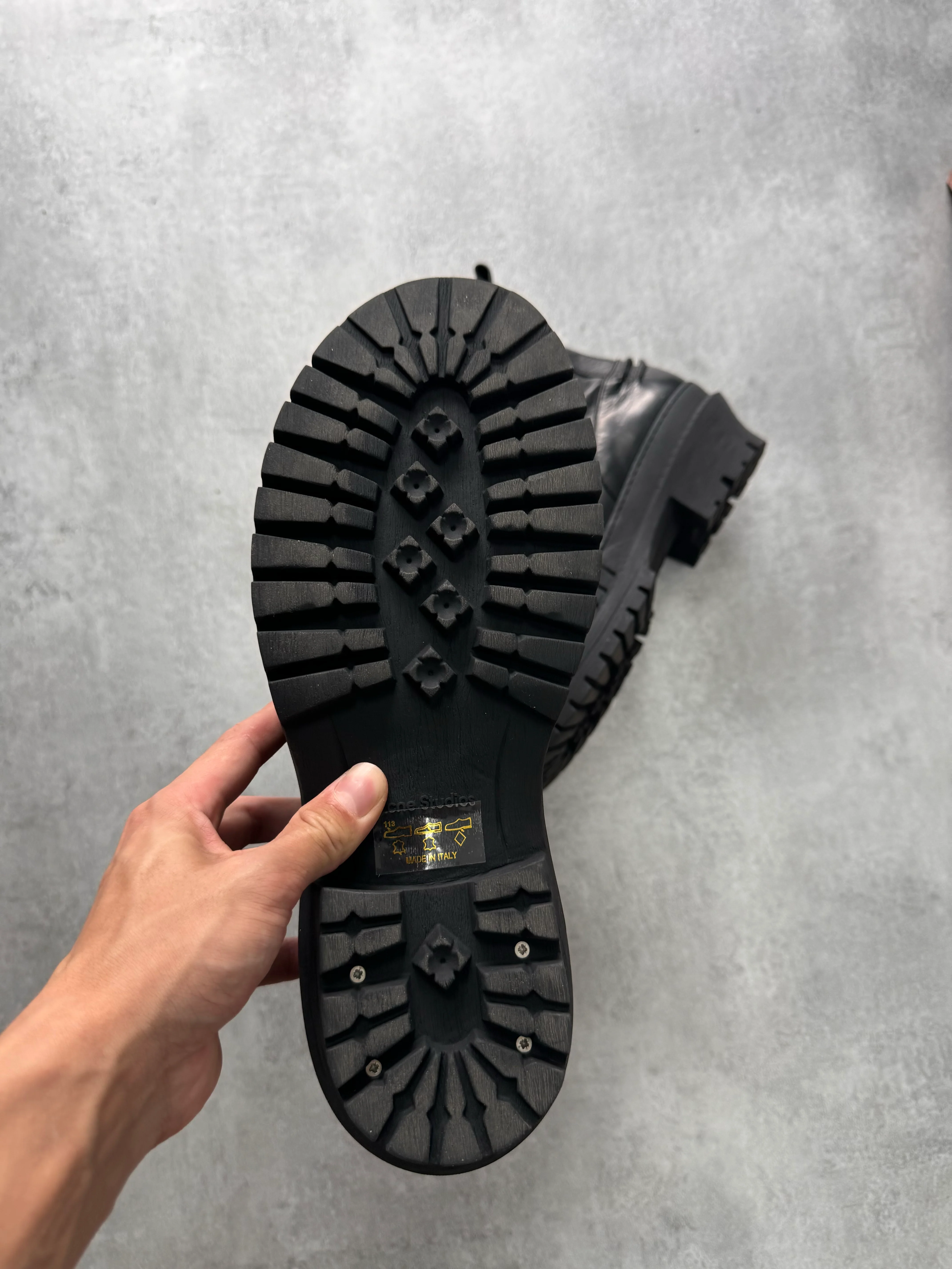 Acne Studios Trooper Black Ankle Boots - Image 5