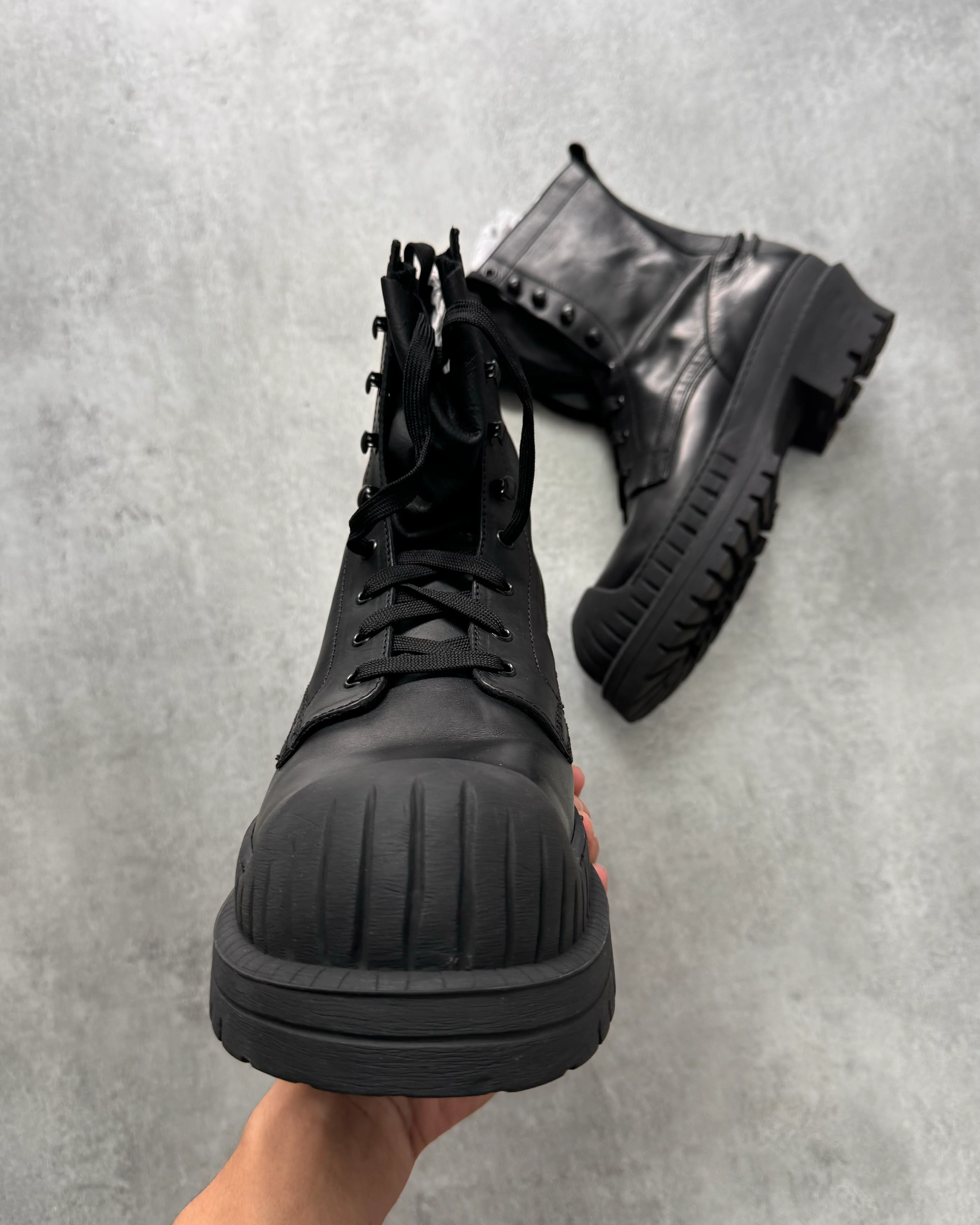 Acne Studios Trooper Black Ankle Boots - Image 6