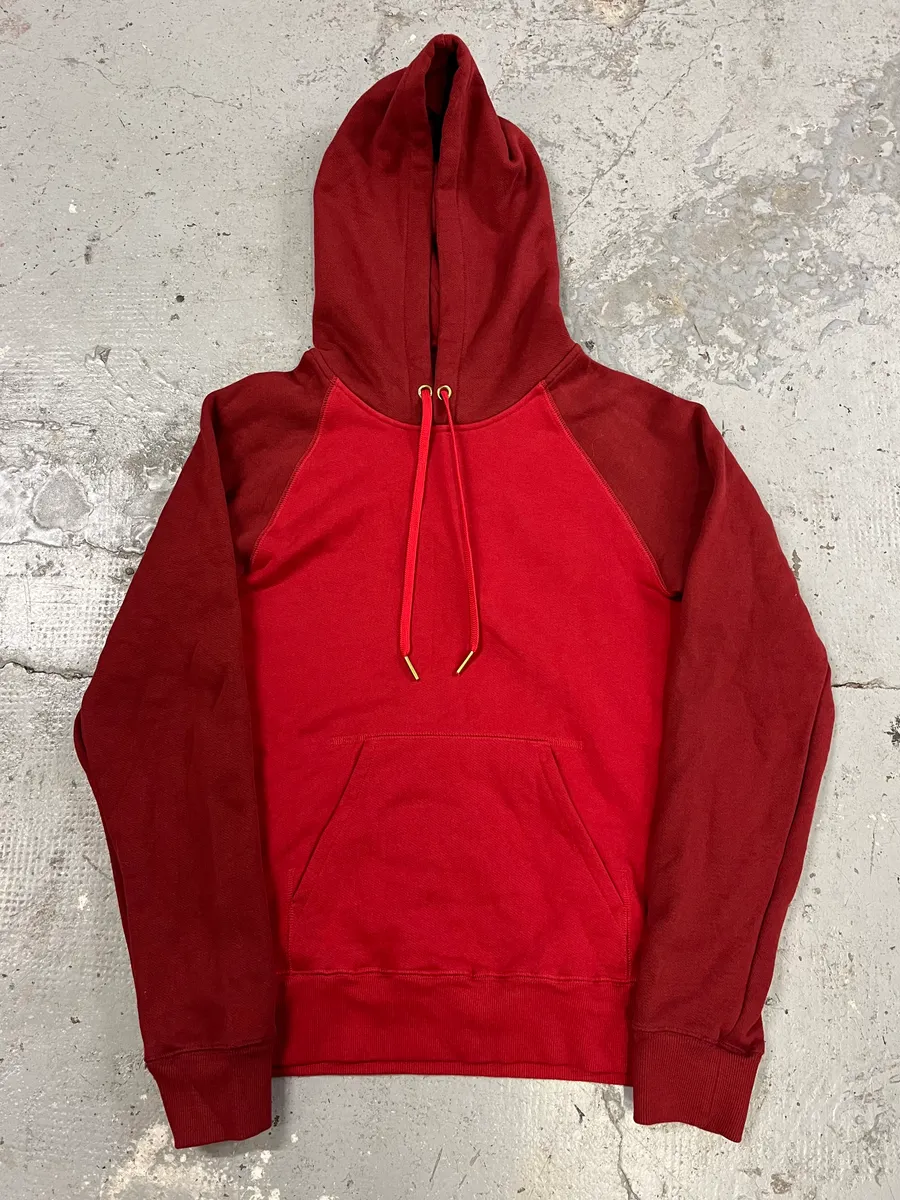 Acne Studios Two Tone Raglan Red Hoodie - Image 4