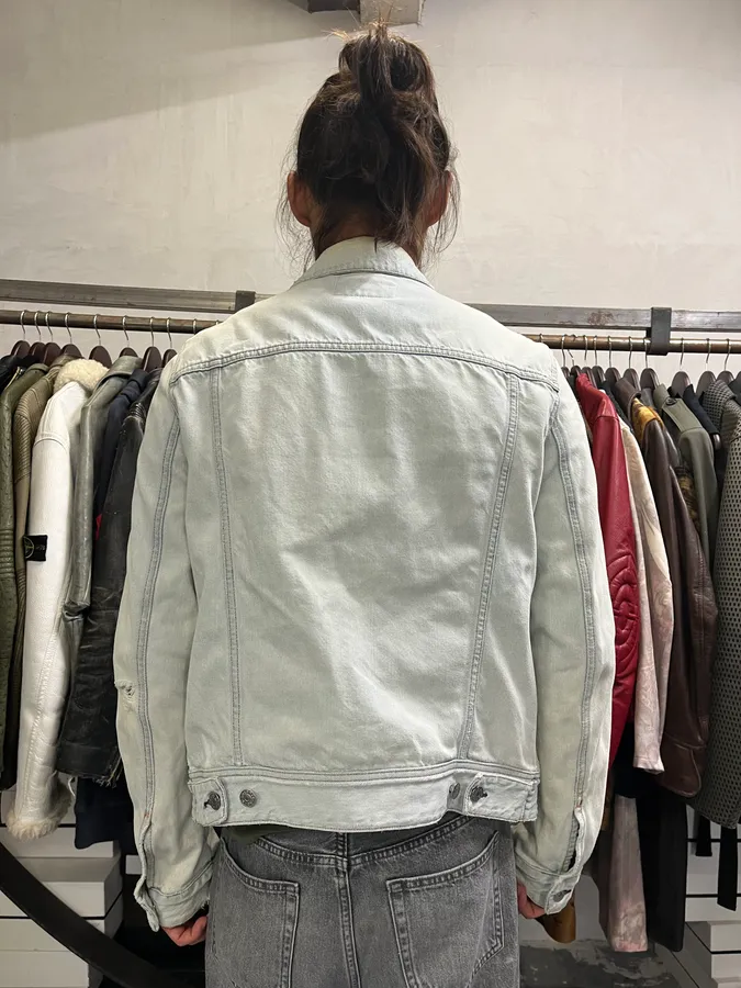Acne Studios White Denim Light Jacket - Image 3
