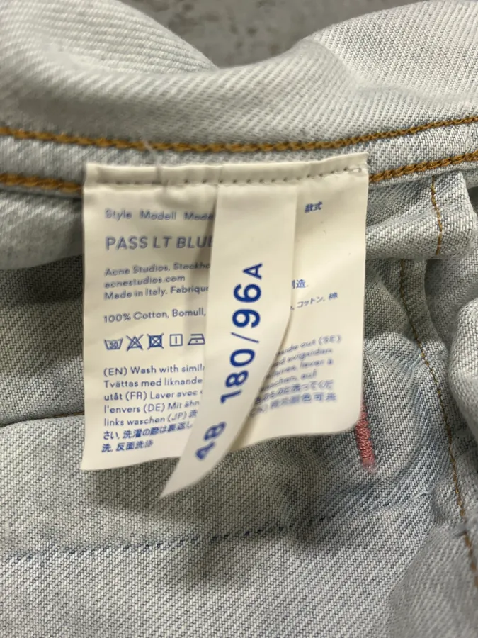Acne Studios White Denim Light Jacket - Image 8