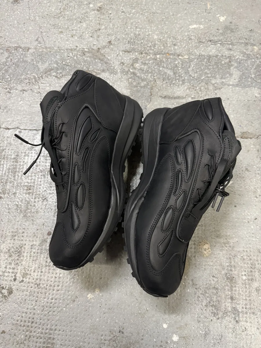 Akmé Black Akme Military Vibram Horse Leather Sneakers - Image 6