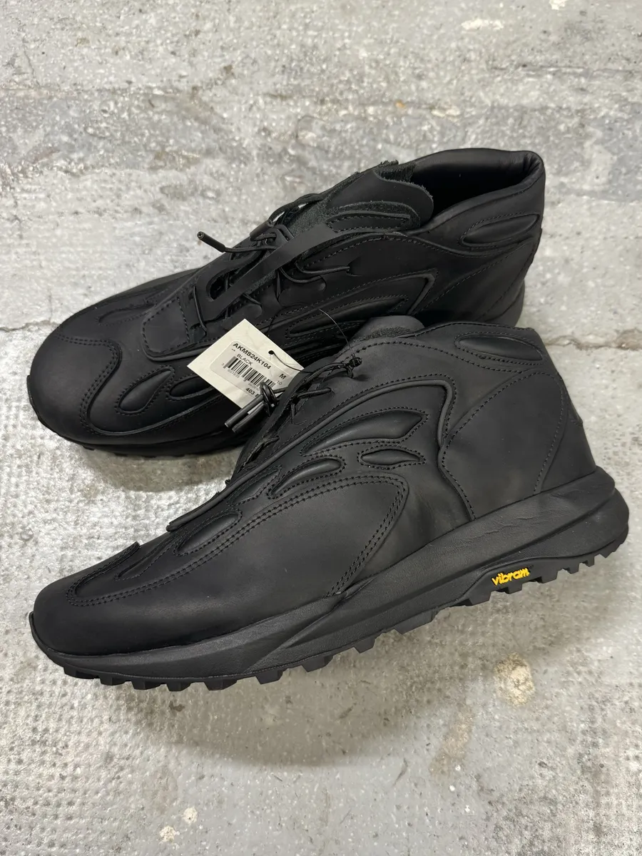 Akmé Black Akme Military Vibram Horse Leather Sneakers - Image 6
