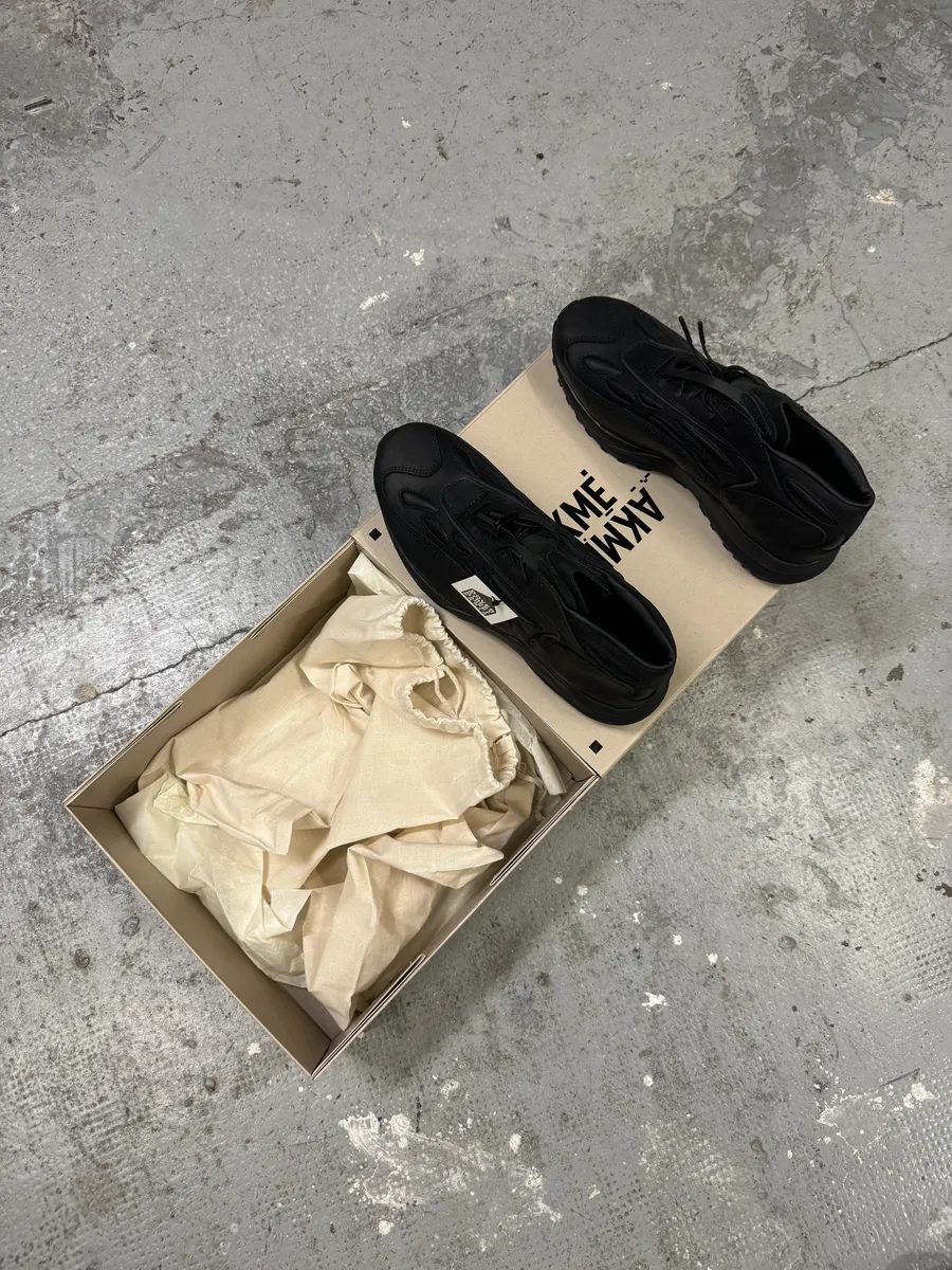 Akmé Black Akme Military Vibram Horse Leather Sneakers - Image 8