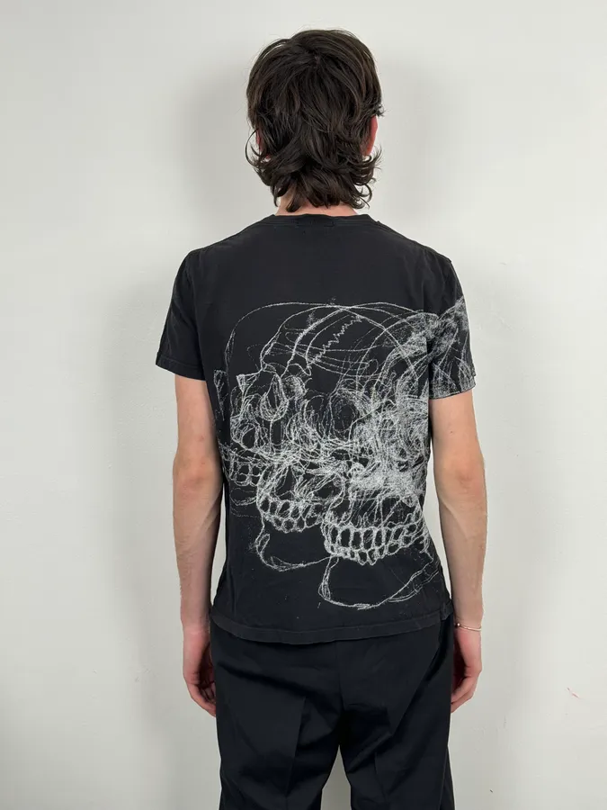 Alexander McQueen Abstract Skeleton Black T-Shirt - Image 3