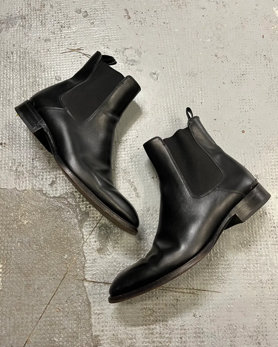 Alexander Mcqueen Black Leather Boots - Image 2