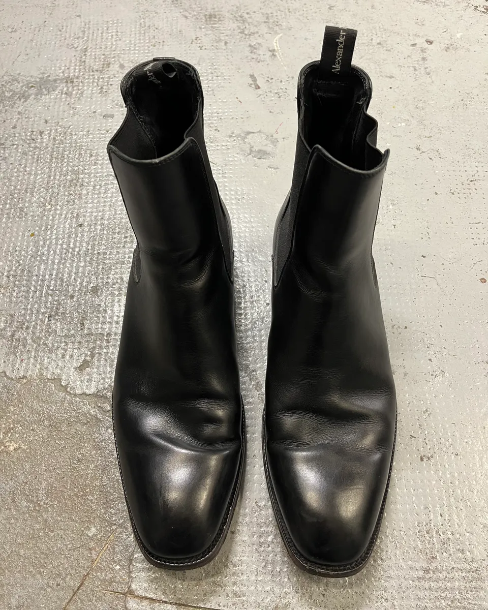 Alexander Mcqueen Black Leather Boots - Image 5