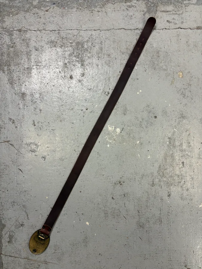 Alexander McQueen Brown Leather Steampunk Buckle Belt - Image 8