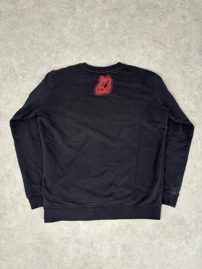 Alexander McQueen Nasty Rabbit Red & Black Crewneck Sweater - Image 5