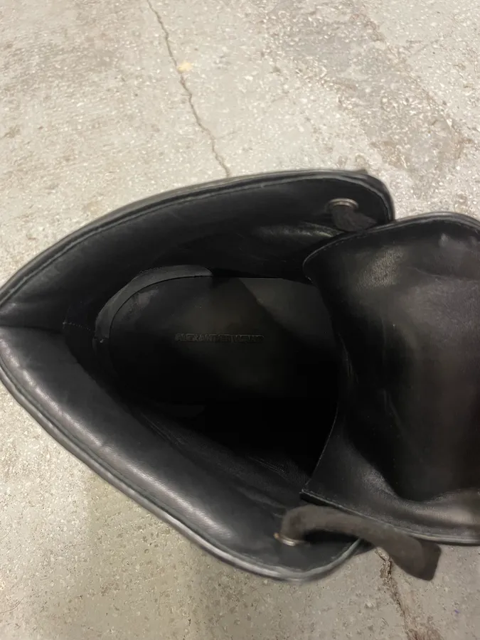 Alexander Wang Black Leather Boots - Image 10
