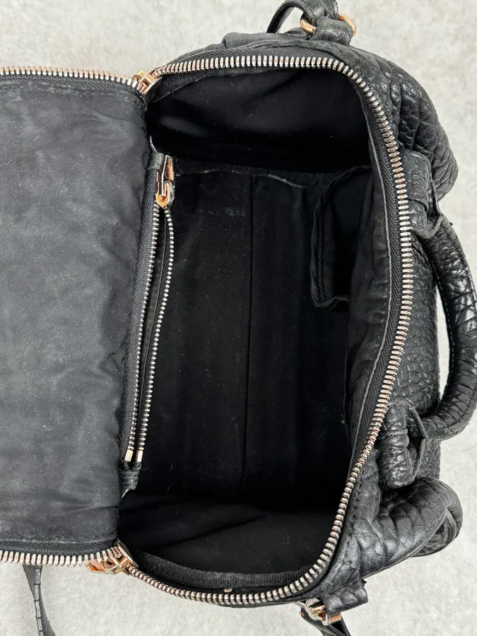 Alexander Wang Black Studded Grained Leather Shoulder Bag - Image 6
