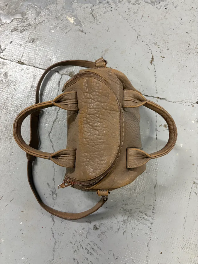 Alexander Wang Eroded Beige & Grey Leather Studded Handle Bag - Image 6