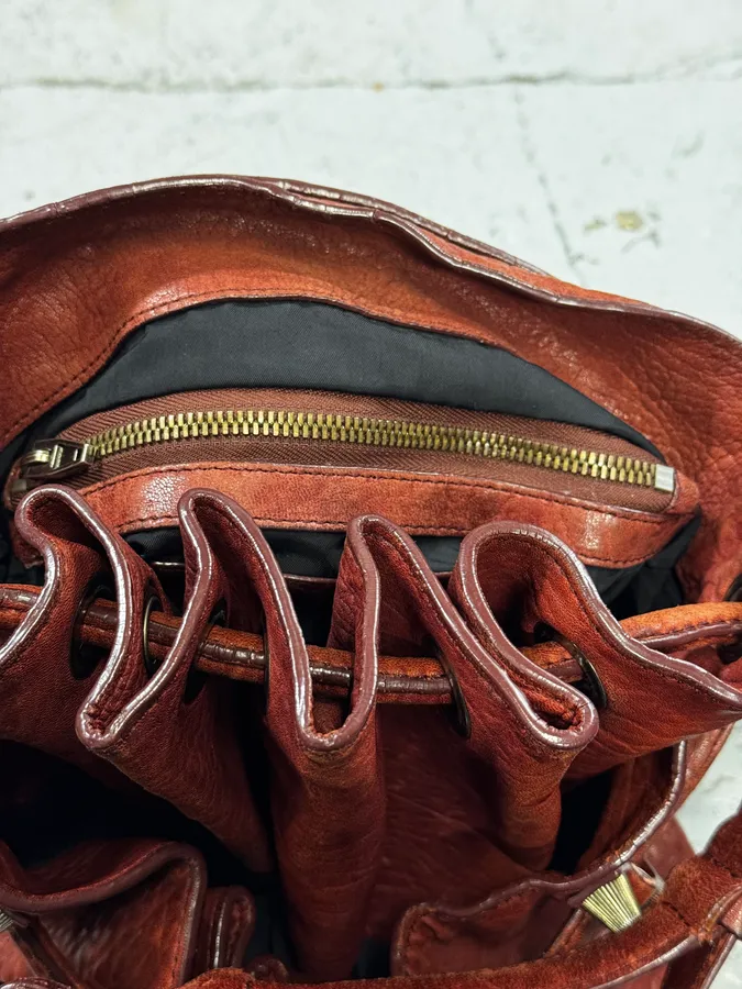 Alexander Wang Red Leather Studded Bucket Bag - Image 17