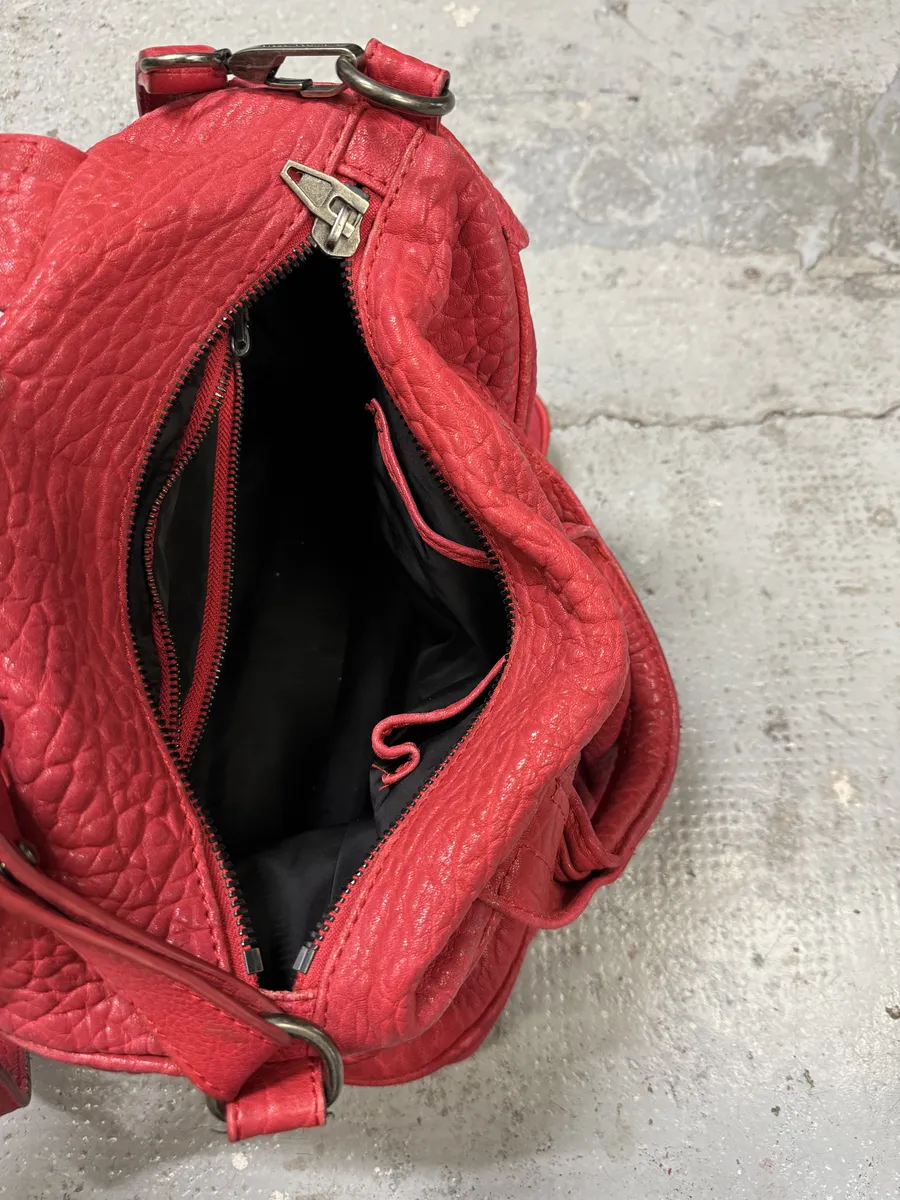 Alexander Wang Red Leather Studded Shoulder Bag - Image 10