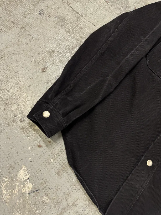 Ami Workwear Buttoned Black Cotton Jacket - Image 5