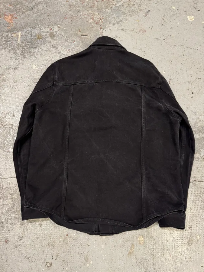 Ami Workwear Buttoned Black Cotton Jacket - Image 6