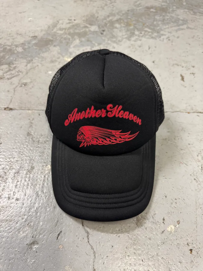 Another Heaven Skull Patch Rock Black Cap