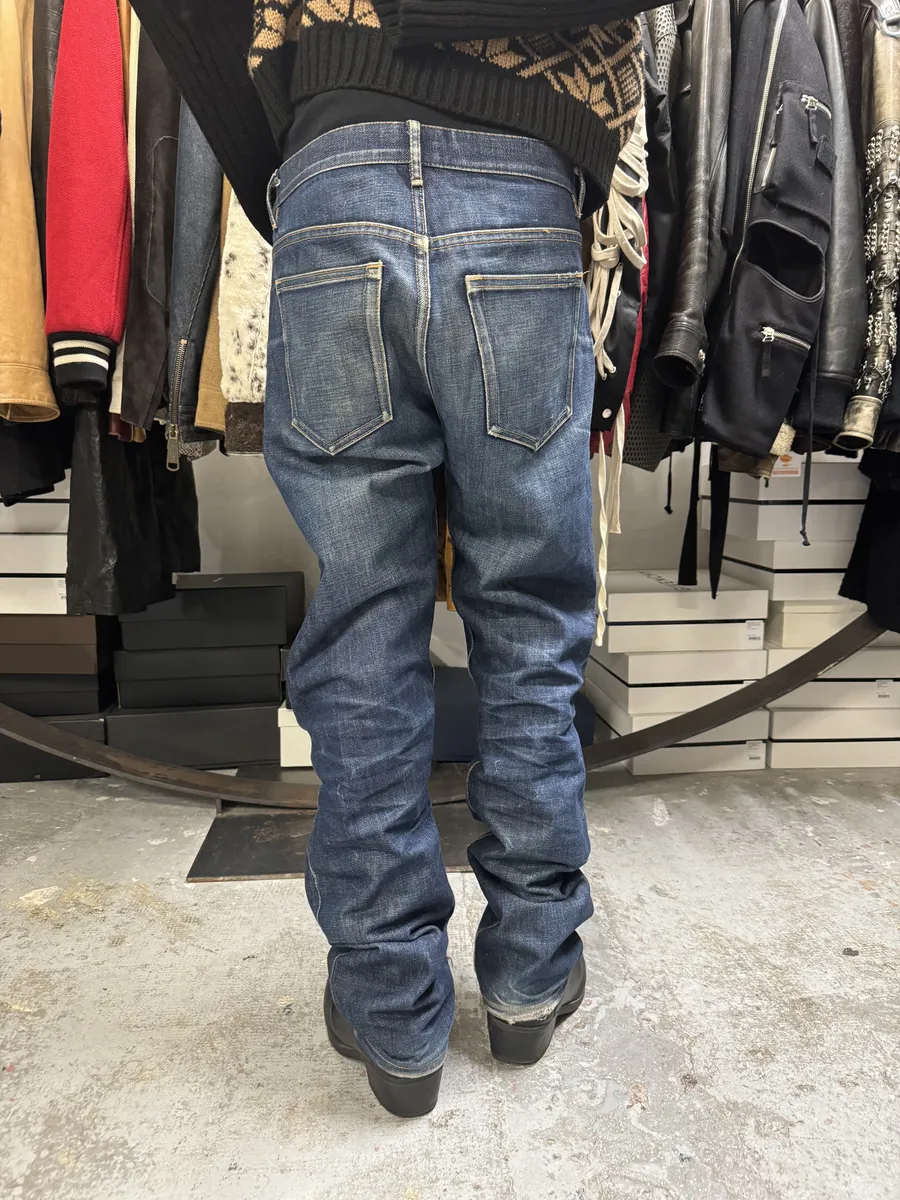 APC Blue Faded Brut Denim Jeans - Image 4