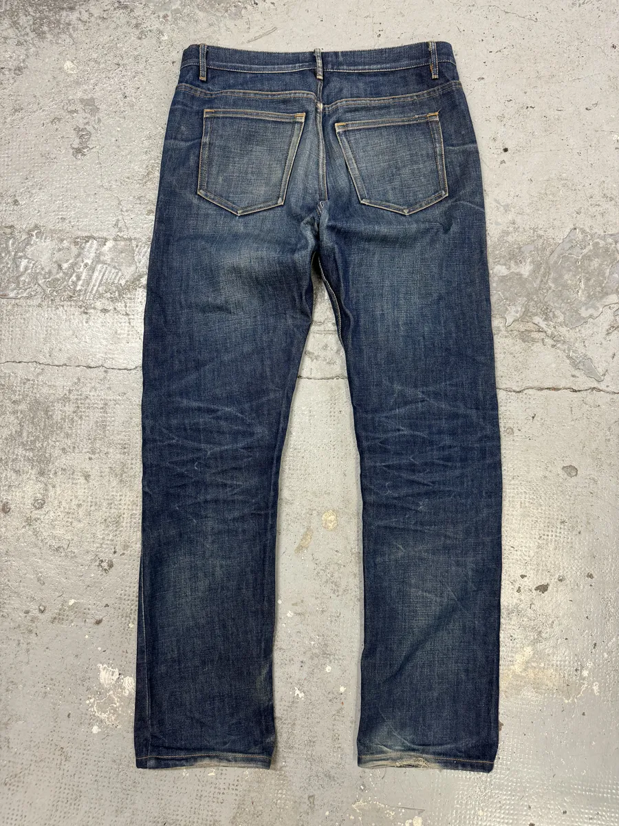 APC Blue Faded Brut Denim Jeans - Image 5