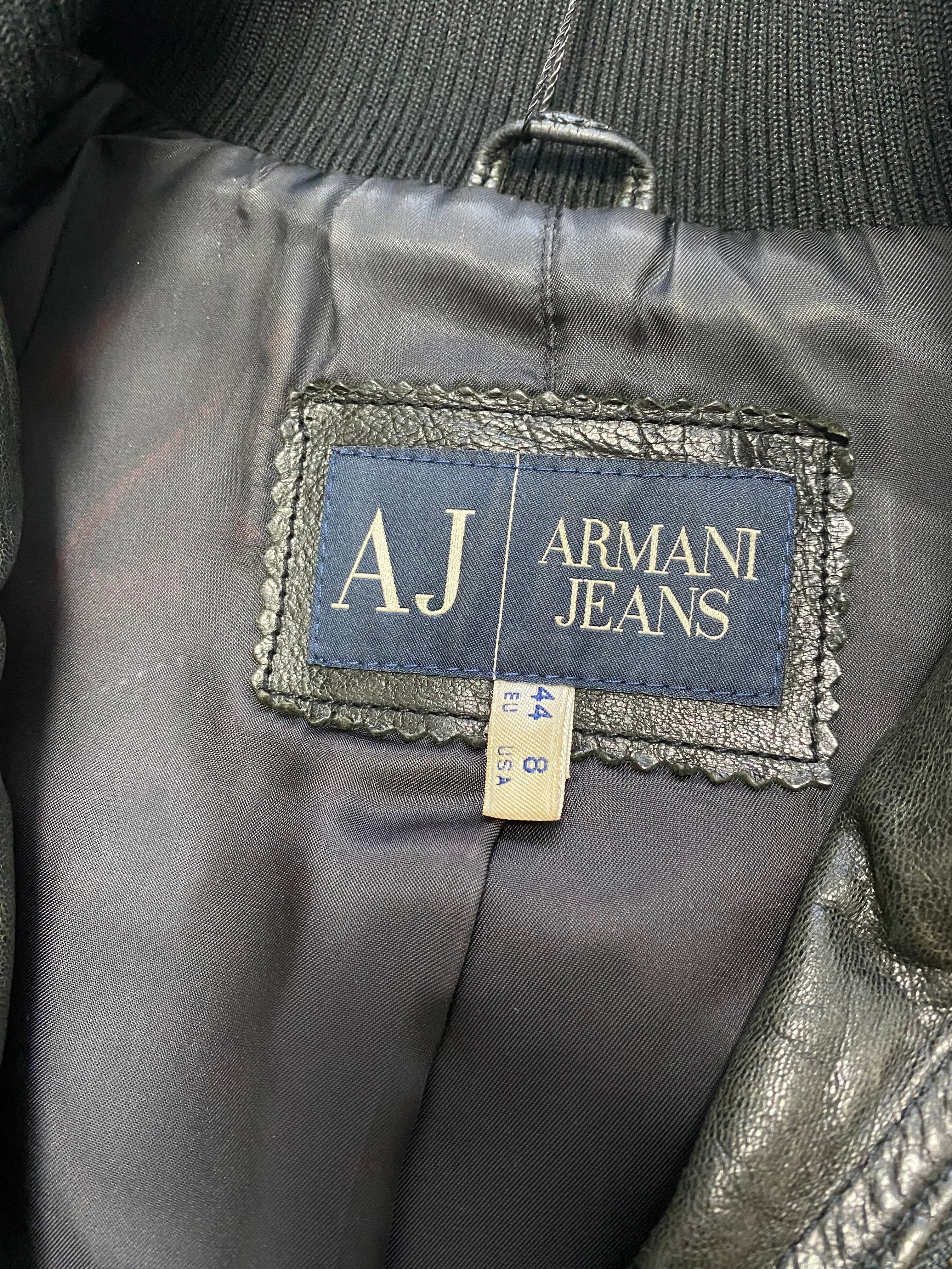 Armani Deep Forest Leather Jacket - Image 4