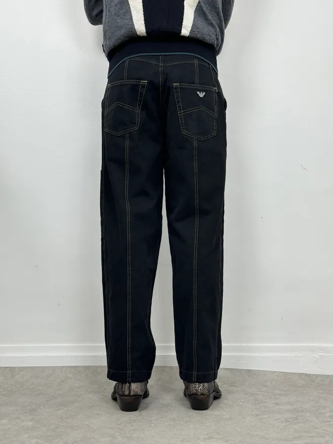 Armani Dark Lines Oversized Pants - Image 3