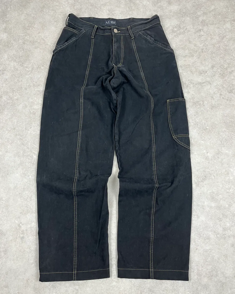 Armani Dark Lines Oversized Pants - Image 4