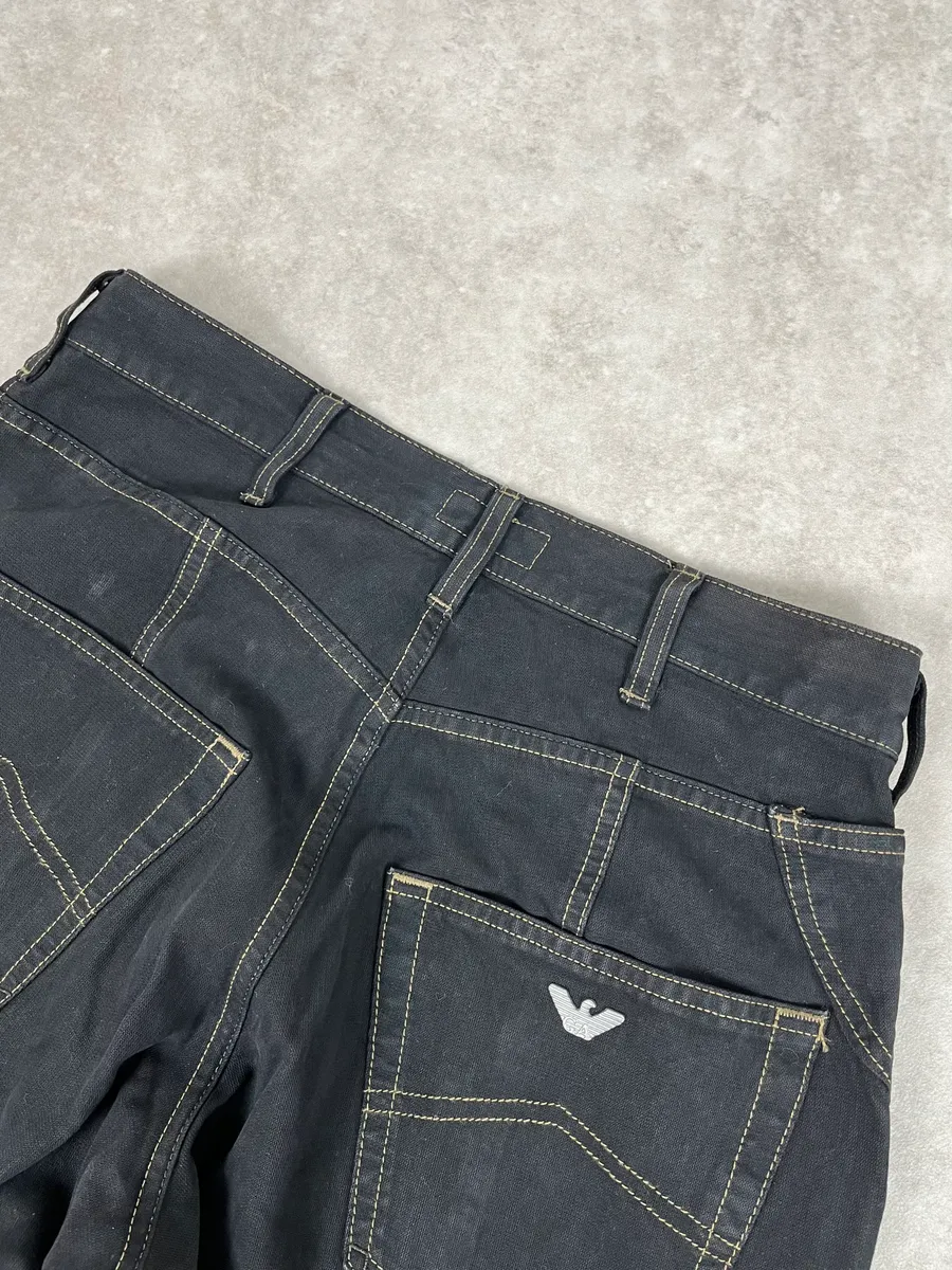 Armani Dark Lines Oversized Pants - Image 7