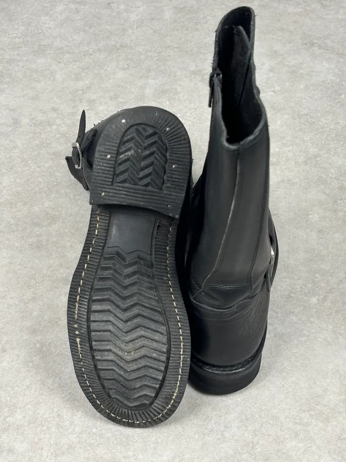 Avirex Black Leather Engineer Boots - Image 14