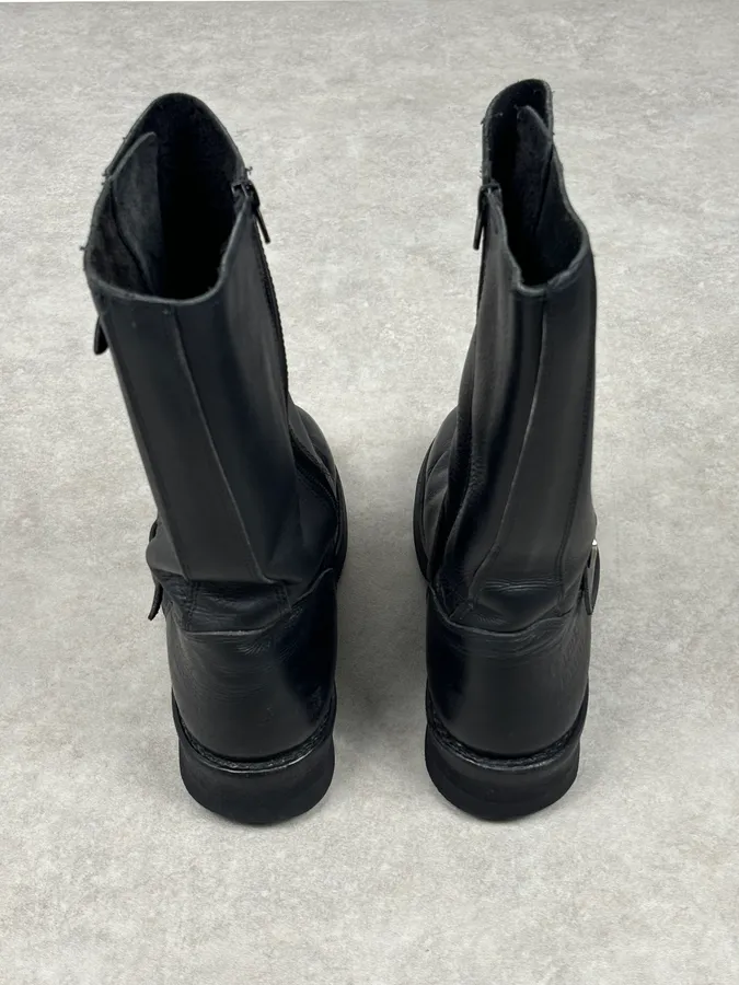 Avirex Black Leather Engineer Boots - Image 8