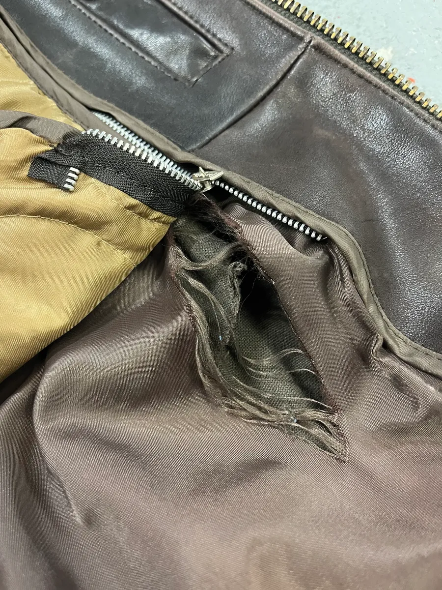 Avirex Brown Mafia Leather Pure Aviator Jacket - Image 13