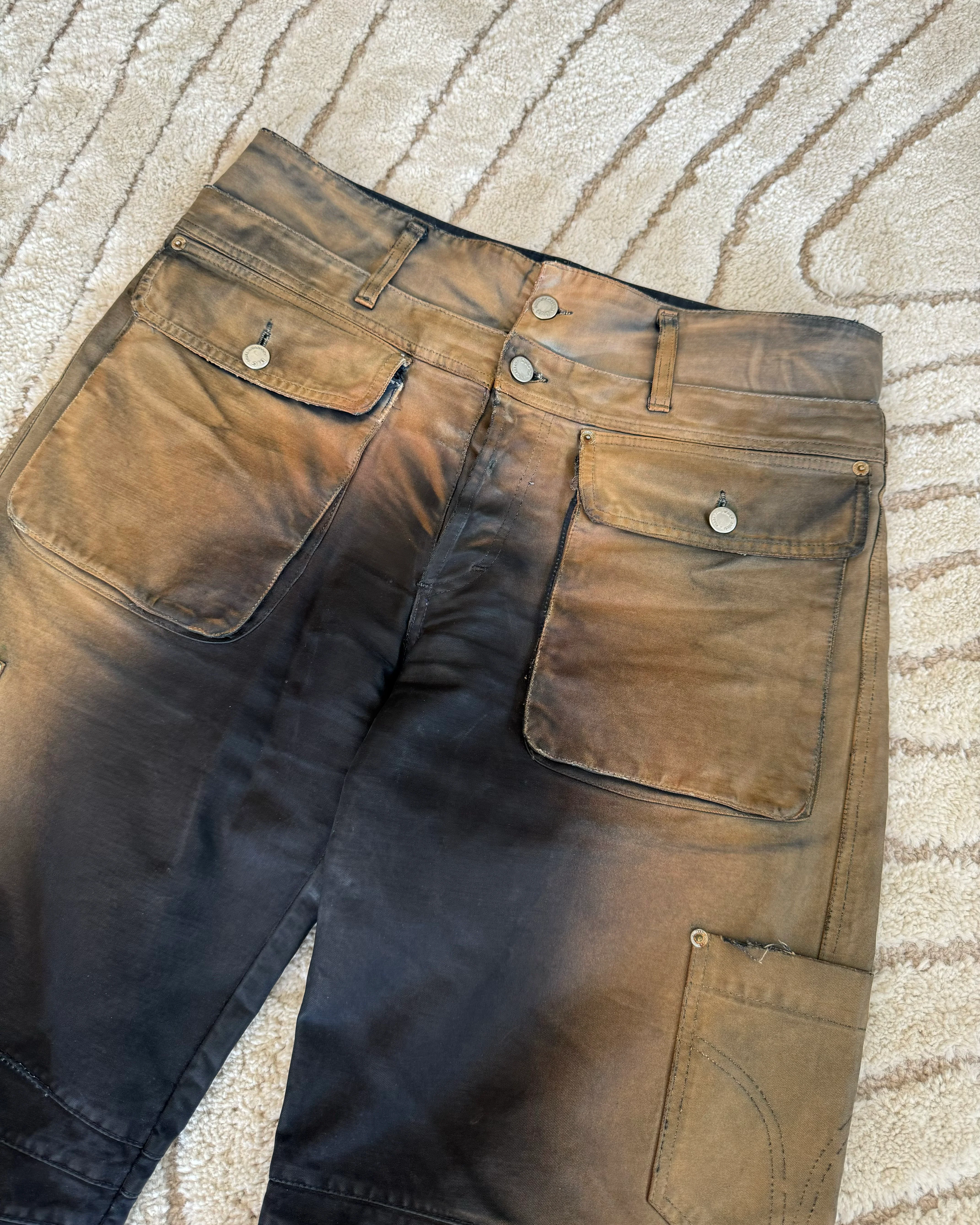 AW03 Dolce & Gabbana Utility Bronze Shaded Cargo Pants (L) - Image 3