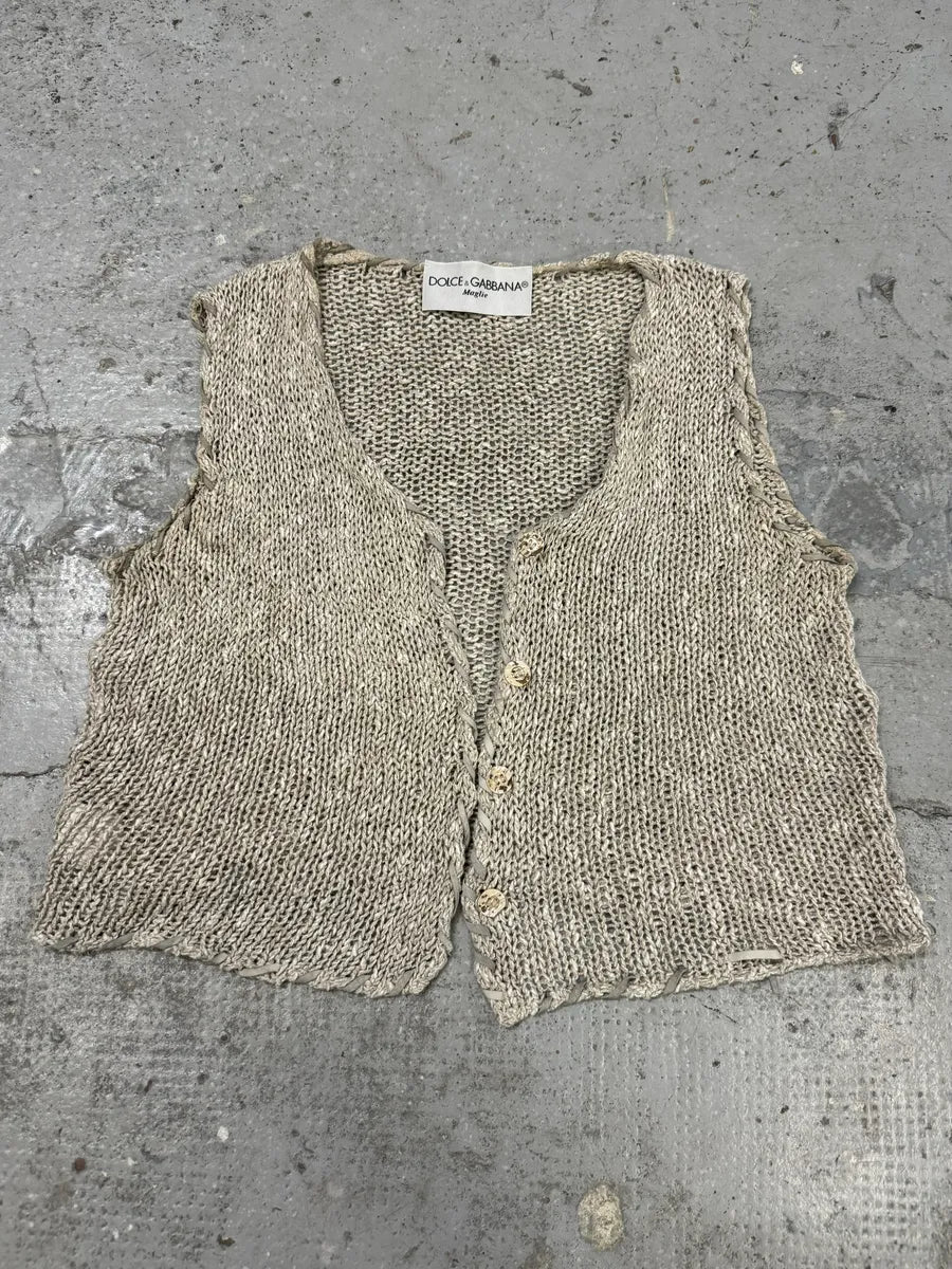 AW1994 Dolce & Gabbana Beige Cardigan
