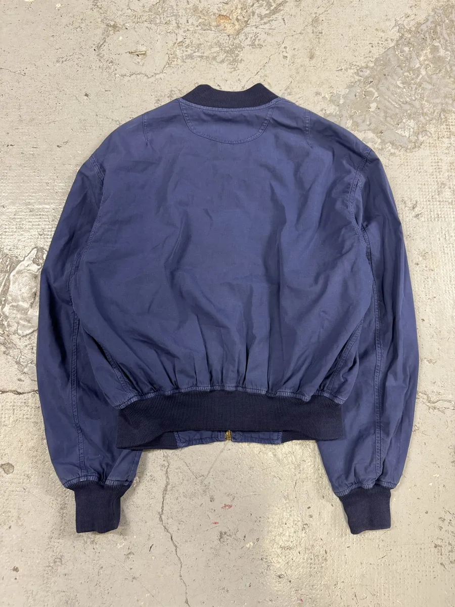 AW1994 Moschino Blue Relaxed Bomber Jacket - Image 6