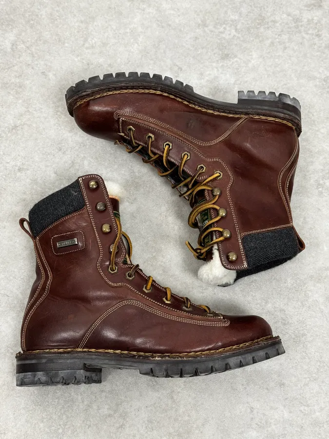 AW1995 Dsquared2 Brown Canadian Leather Boots - Image 2
