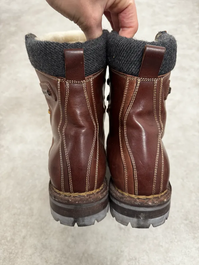 AW1995 Dsquared2 Brown Canadian Leather Boots - Image 5