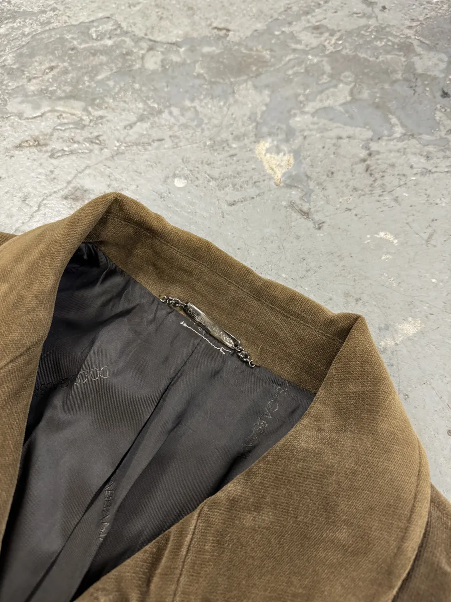 AW1996 Dolce & Gabbana Brown Minimalist Classy Trench Coat - Image 9