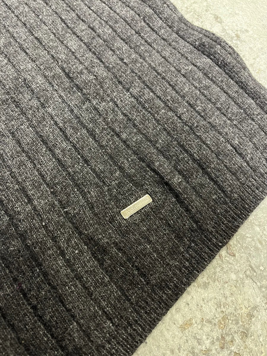 AW1996 Dolce & Gabbana Grey Wool Scarf - Image 6