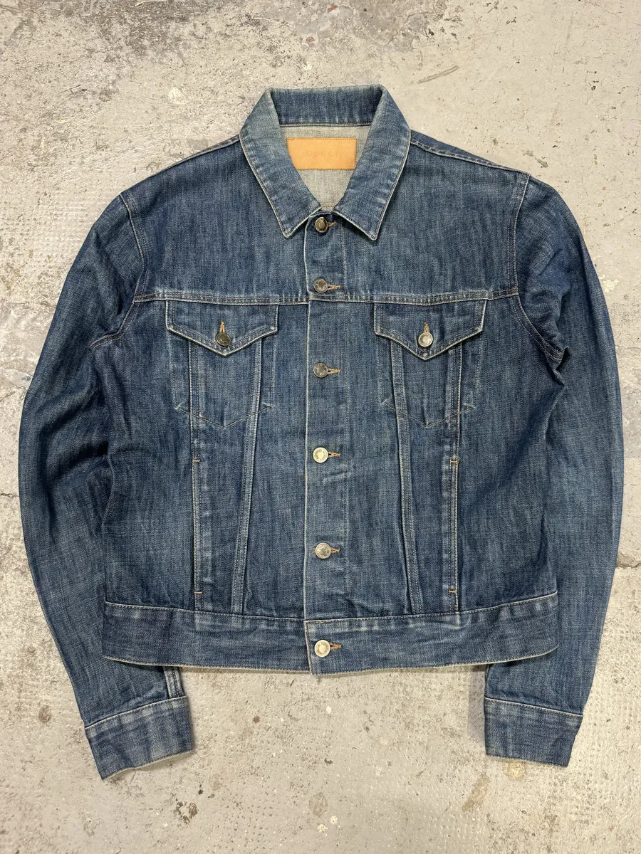AW1998 Gucci Blue Denim Trucker Jacket by Tom Ford - Image 10