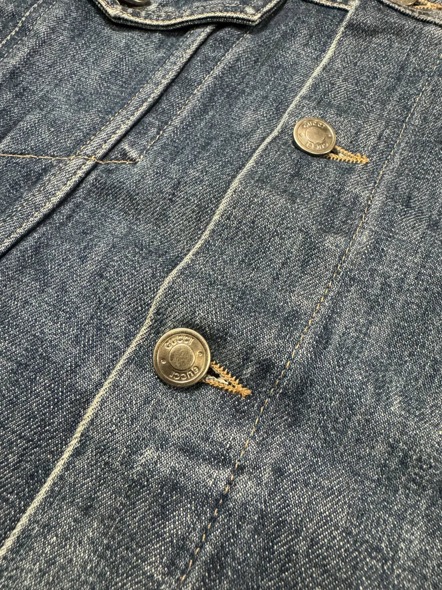 AW1998 Gucci Blue Denim Trucker Jacket by Tom Ford - Image 13