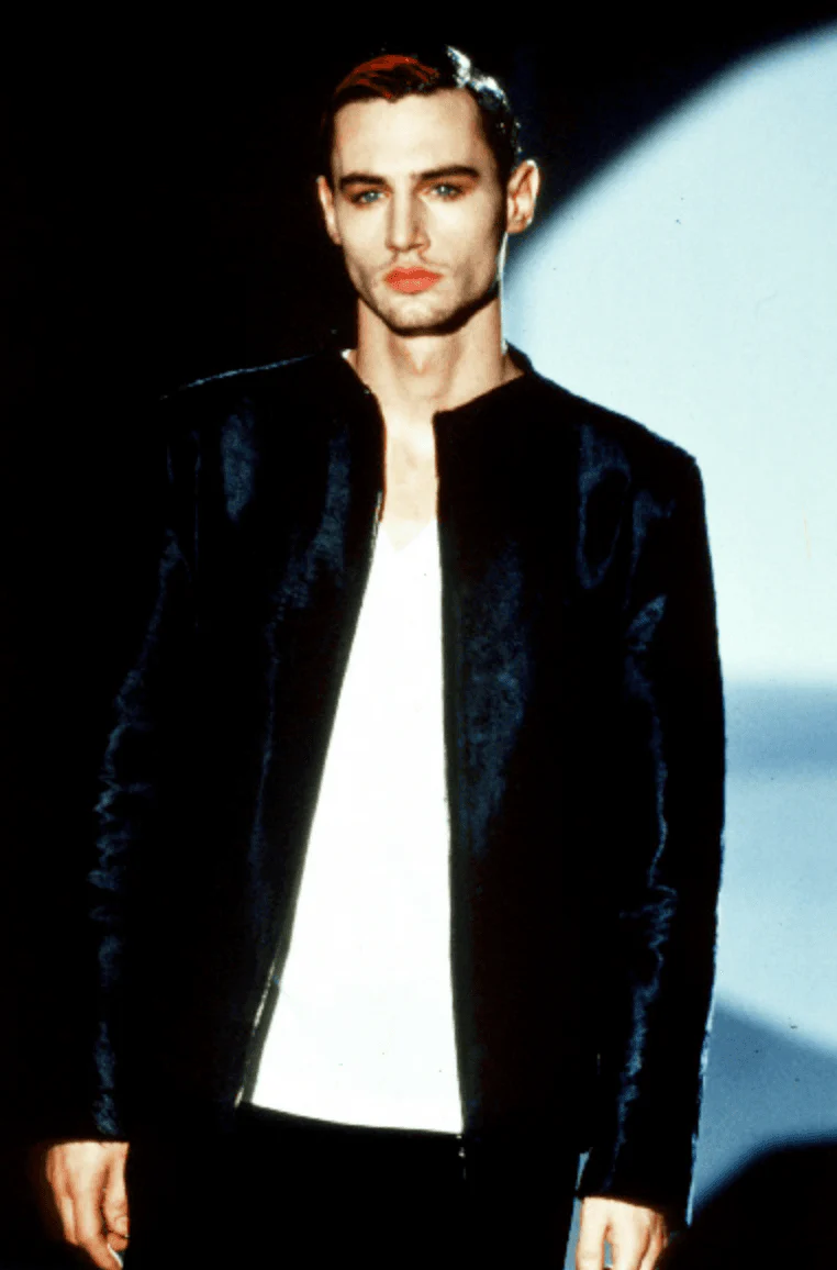 AW1999 Gucci Black Pony Hair Leather Jacket by Tom Ford - Image 2
