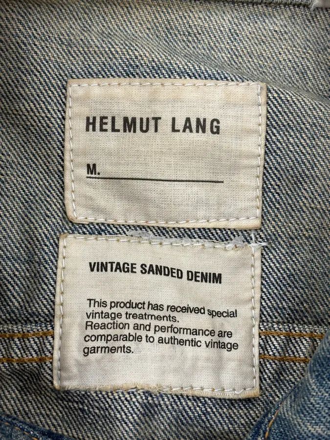 AW1999 Helmut Lang Blue Faded Denim Jacket - Image 9