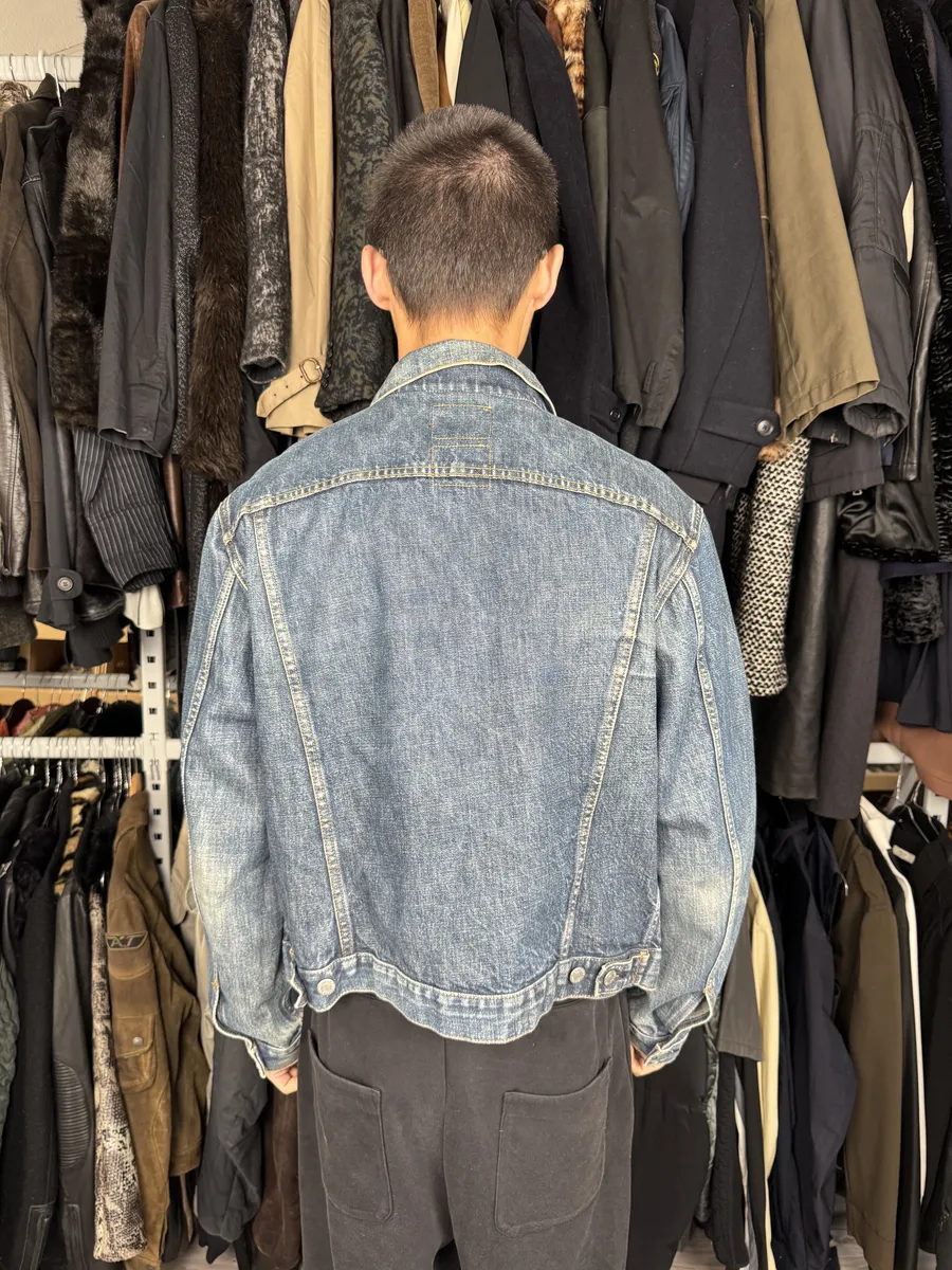 AW1999 Helmut Lang Blue Faded Denim Jacket - Image 4