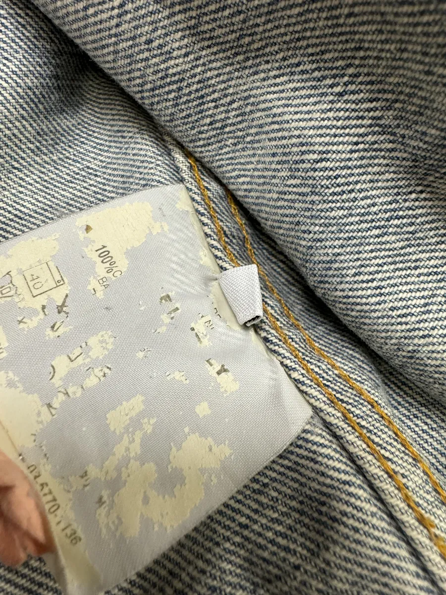 AW1999 Helmut Lang Blue Faded Denim Jacket - Image 10