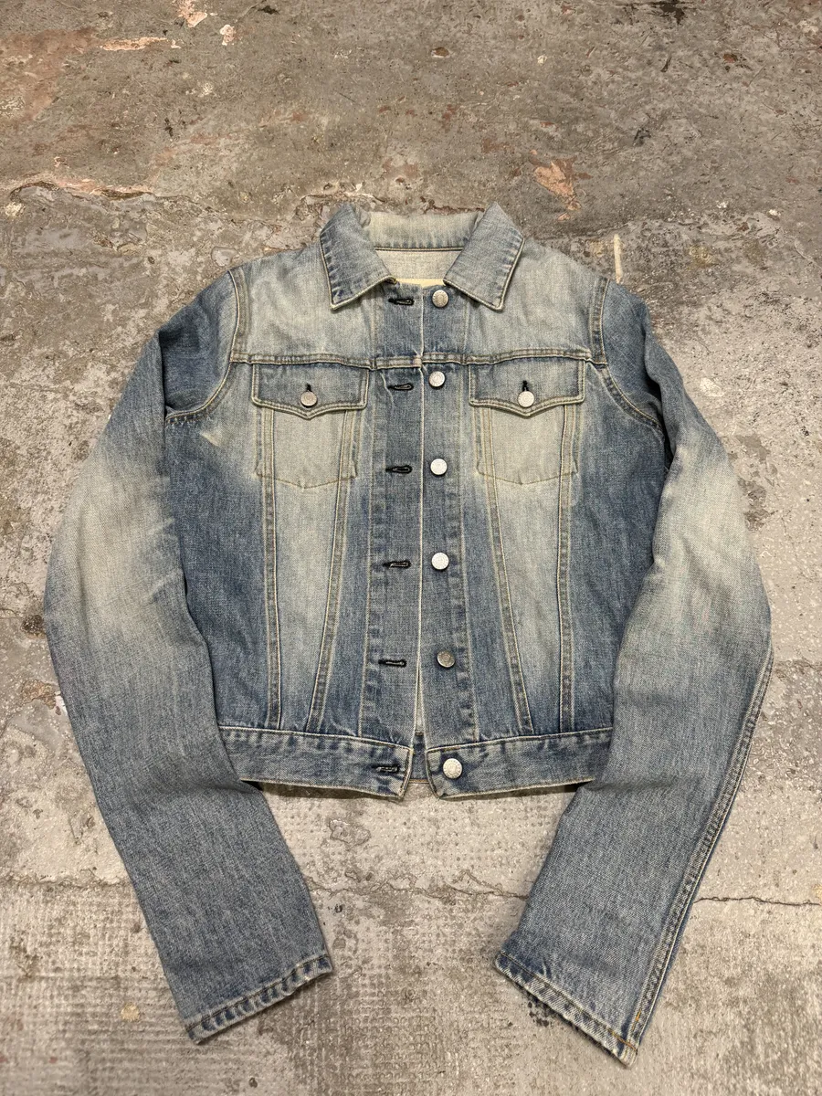 AW1999 Helmut Lang Blue Faded Denim Jacket - Image 7