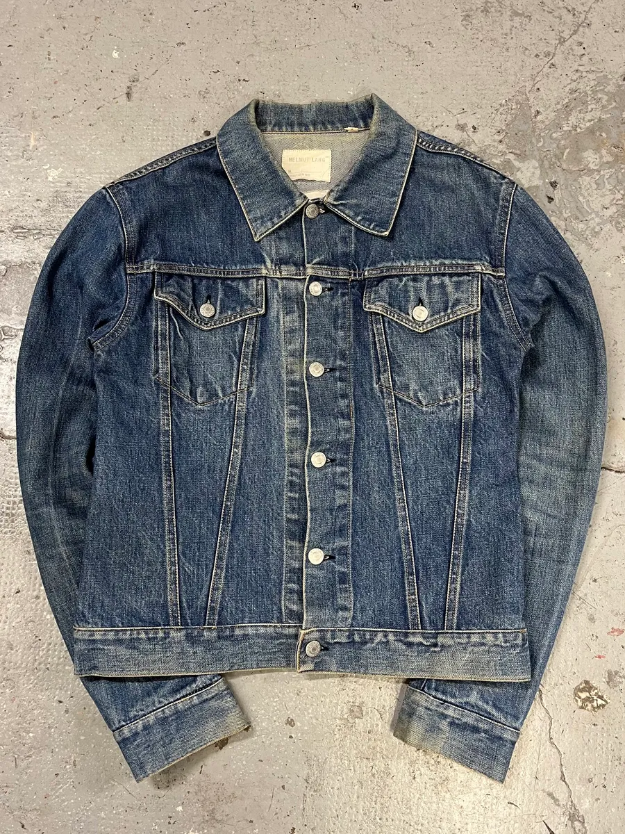 AW1999 Helmut Lang Blue Faded Denim Jacket - Image 4